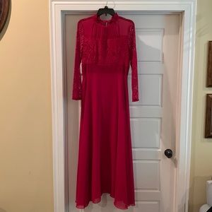 Red maxi dress small